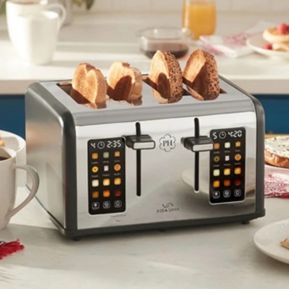 Princess House Silver and Black Toaster